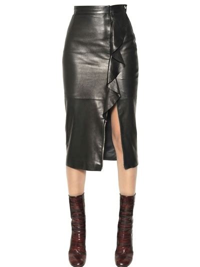 givenchy ruffled leather skirt|Givenchy Ruffled Leather Skirts for Women .